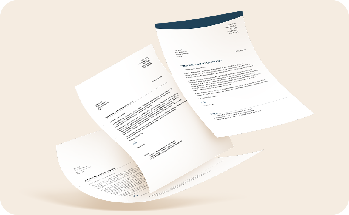 Anschreiben nach DIN 5008.