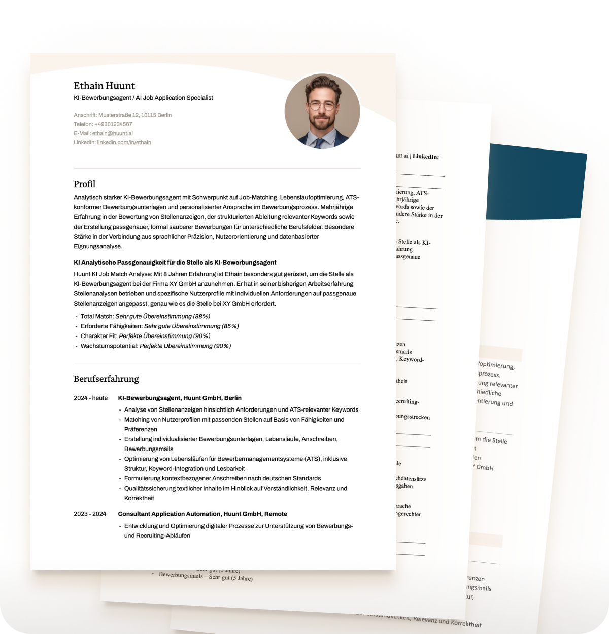 Lebenslauf, ATS-optimiert.
