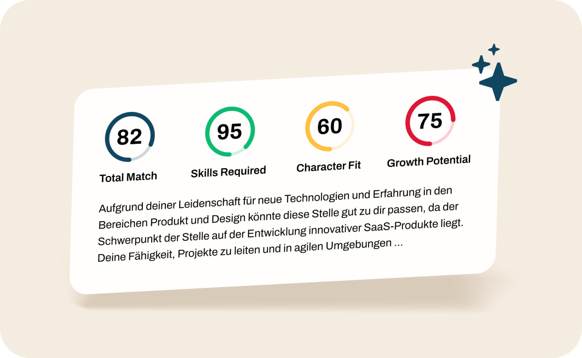 Job-Scoring gemäß deiner Skills.