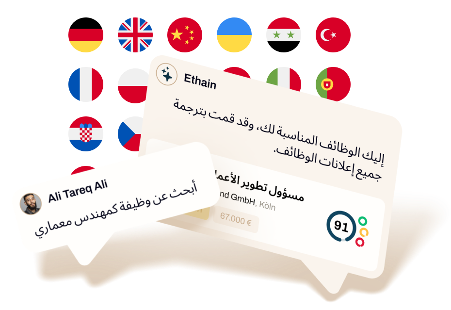 Removes language barriers for international professionals.