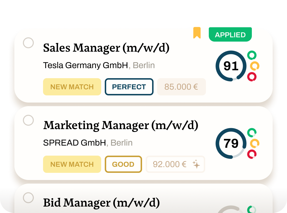 Täglich Jobs, die zu dir passen.