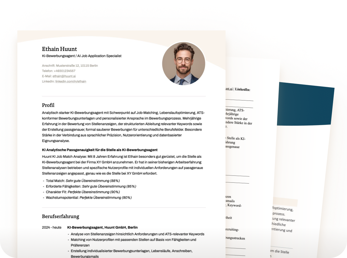 Lebenslauf, ATS-optimiert.