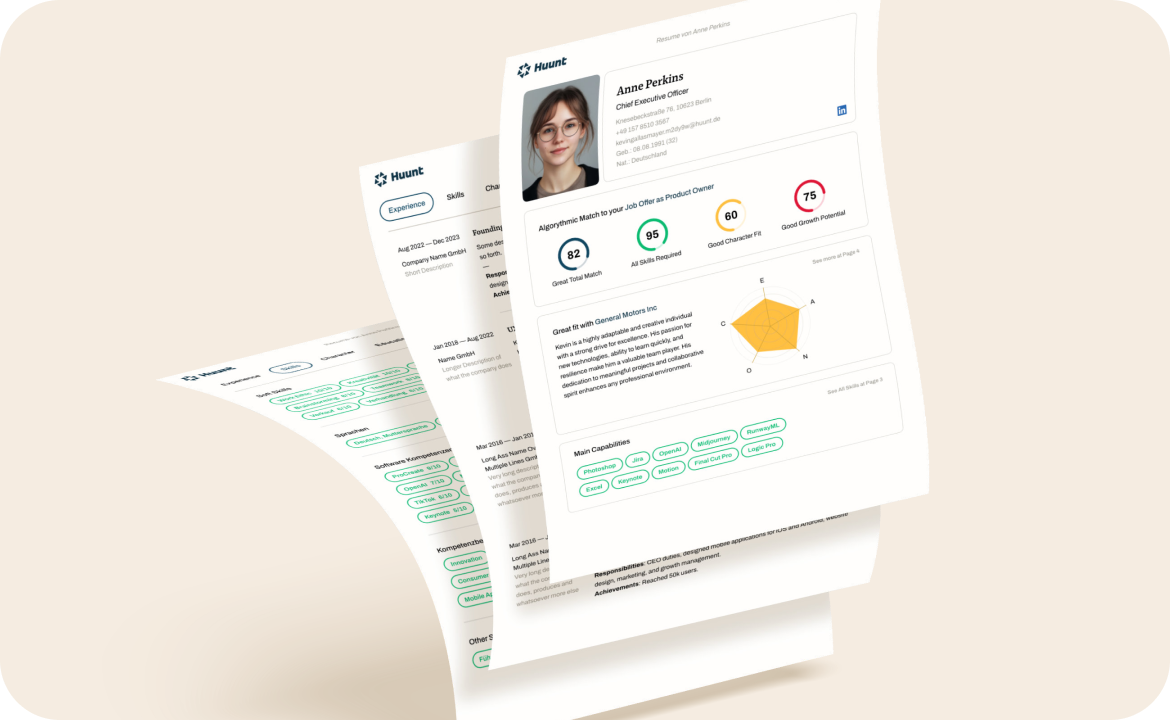 Optimiert deinen Lebenslauf.