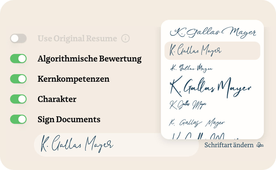 Bleib immer authentisch.